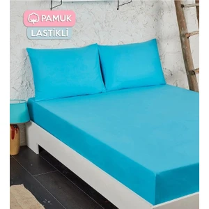 Denizli Çeyiz Pamuk 57 Tel Lastikli Çarşaf Takımı