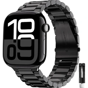 MMP Shop Apple Watch Seri 2 3 4 5 6 7 8 Se Ultra Uyumlu 38 40 41MM Paslanmaz Çelik Akıllı Saat Kordonu