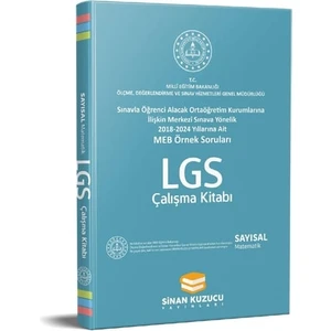 Sinan Kuzucu Yayınları Meb Örnek Soruları Sayısal Çalışma Kitabı ( Matematik )