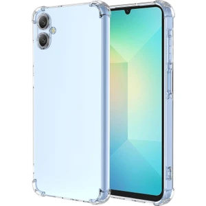 Caseworld Samsung Galaxy A06 Kapak Kamera Korumalı Airbag Antishock Köşe Korumalı Şeffaf Silikon Kılıf