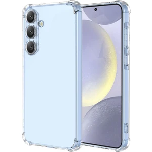 Caseworld Samsung Galaxy S25 Kapak Kamera Korumalı Airbag Antishock Köşe Korumalı Şeffaf Silikon Kılıf