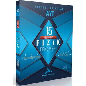 Paraf Yayınları  Ayt İşlemsiz Fizik 15 Branş Denemesi