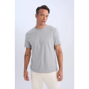 %100 Pamuk New Regular Fit Bisiklet Yaka Basic Düz Kısa Kollu Tişört V7699AZ25SP