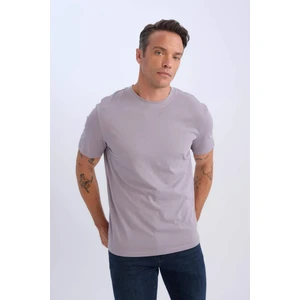 %100 Pamuk New Regular Fit Bisiklet Yaka Basic Düz Kısa Kollu Tişört V7699AZ25SP