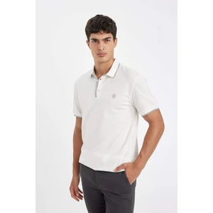 New Regular Fit Polo Yaka Kısa Kollu Pike Tişört D5993AX24SM