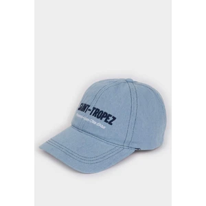 Kadın Nakışlı Nakış Jean Cap Şapka D5609AX25SM