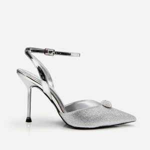 01AYH307500A210 LAME Kadın Taşlı Stiletto
