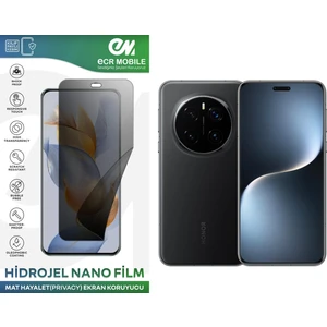 ECR MOBILE Honor Magic 7 Pro Uyumlu Hidrojel Nano Ekran Koruyucu Film Hayalet(Privacy)Tempered Cam Değildir