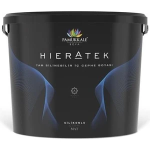 Hieratek İpek Mat Silikonlu Tam Silinebilir İç Cephe Boyası 2.5 lt Siyah Ral 9005