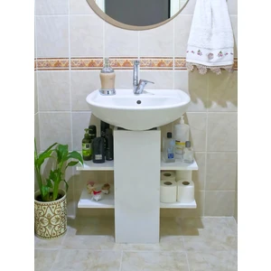 Banyo Dolabı, Düzenleyici Dolap, Lavabo Altı Kapama Kutusu ,beyaz, Asudehome