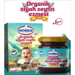 Organik Siyah Zeytin Ezmesi 180gr - Motherese siyah zeytin ezmesi 180 gr - Siyah zeytin ezmesi 180 gr