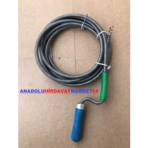 14MM Çelik Lavabo Wc Açıcı Tel Banyo Gider Borusu Açma Teli 10METRE
