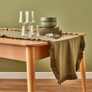 Bella Maison Pamuk Elegance Runner Haki (50 x 150  cm )