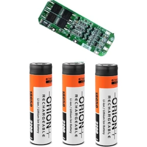 3 Adet Orion Li-Ion Pil ve 3s 20A Bms.