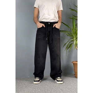 Ip Kemerli Rahat Kesim Baggy Kot Pantolon