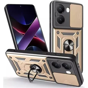 Poco X7 Pro Zırh Kamera Koruması Cep Telefonu Kılıfı (Yurt Dışından)