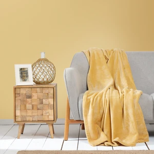 Karaca Home Fiona Welsoft Tv Battaniyesi Hardal