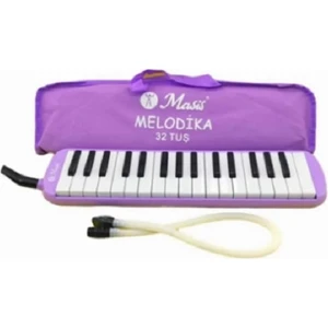 32 Tuş Melodika Çantalı Pastel Renk