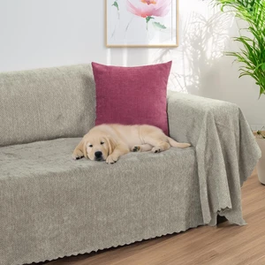 Latuda Home Zenit Koltuk Örtüsü 175x350 XLARGE Dekoratif Jakarlı Şönil   | Kanepe Örtüsü |  Kaymaz , Kil