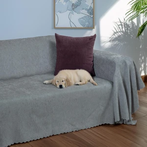 Latuda Home Zenit Koltuk Örtüsü 175x300 LARGE Dekoratif Jakarlı Şönil   | Kanepe Örtüsü |  Kaymaz , Bulut