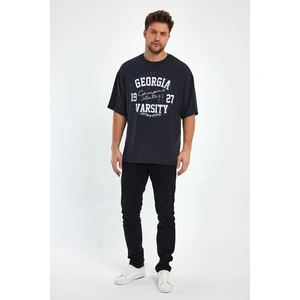 Alexander Gardi Baskılı Oversize T-Shirt (E23-0046 01)