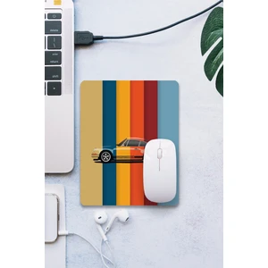 Sonictouch Renkli Araba Temalı Pürüzsüz Yüzey Kaymaz Taban Dikişsiz Kenar Gamer Oyuncu Mouse Pad 19X23CM