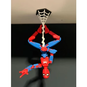 Ağda Asılı Spiderman Örümcek Adam Dummy Figürü – Çift Taraflı Bantlı!