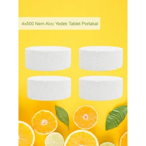 2 Adet 2X500 gr Nem Alıcı Rutubet ve Küf Önleyici Yedek Tablet Portakal