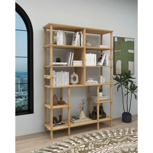 ÇMD Çakır Mobilya Dekorasyon SALVİA Kitaplık MDF ve Ahşap Zarif İşlevsel Minimalist Tasarım Kitaplık -Kütüphane - Dosya dolabı - Ofis dosya dolabı - 174x120x30cm
