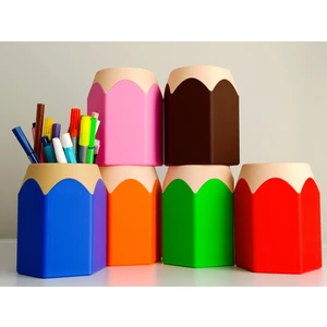 Dys Tasarım Kalem Şeklinde Masaüstü Kalemlik (Yeşil)