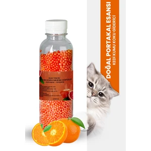 Kedi Kumu ve Tuvaleti Koku Giderici Granül, Portakal Ferahlatıcı Etkili, Kokusuz Tuvalet Için, 250ML