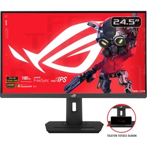 Rog Strıx XG259CS 24.5 Gamıng Fast IPS Freesync ve G-Sync Uyumlu 1920X1080 1ms 180Hz 400 CD Dp HDMI USB Dp HDMI USB 3yıl Elmb Sync,pıvot Monitör