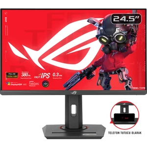 Rog Strıx XG259QNG 24.5 Hdr Esports Gamıng Fast IPS Freesync ve G-Sync Uyumlu  1920X1080 0.3ms 380Hz 400CD Dp HDMI USB Vesa 3yıl Elmb Sync,pıvot Monitör