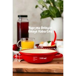 İnci Emaye 16 No Emaye Sahan, Servis, Yemek Kamp, Piknik, Çeyiz 16 cm