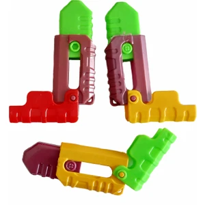 (3 Adet ) Oyuncak Plastik Bıçak 7 cm Fidget