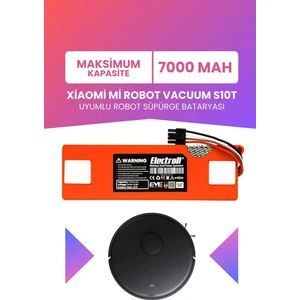 Xiaomi Mi Robot Vacuum S10t Batarya (MAKSİMUM KAPASİTE) 7000mah Robot Süpürge Pil Stfcr01sz