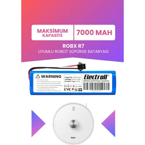 Robx R7 Uyumlu Batarya (Maksimum Kapasite) 7000MAH Pil Robot Süpürge Bataryası Değişimi
