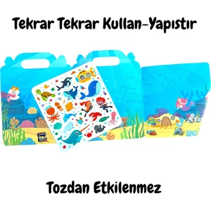 Tekrar Tekrar Kullanılabilen Ilk Sticker Kitabım Ocean Anımals LS-502