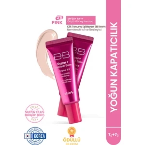 Yoğun Kapatıcılık Sunan Bb Krem Super Plus Beblesh Balm Spf30 Pa ++ Pembe Mini Set