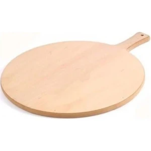 Ahşap Bazlama Tahtası Ekmek Hamur Açma Tahtası Saplı 60  cm