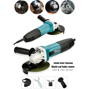 780W Metal Şanzıman Avuç İçi Taşlama Makinesi 125mm