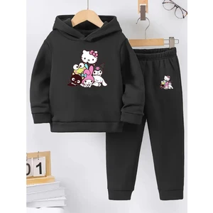 Kışlık Kız Çocuk Eşofman Takımı 5 6 7 8 9 10 11 12 Yaş Best Friends Hello Kitty Kuromi Melody