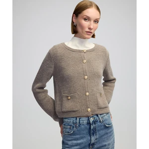 Metal Düğmeli Triko Hırka IW6240050371014