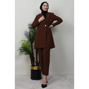 Giza Store Blazer Ceket Takım Vişne