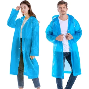 Kkdstock Unisex Yağmurluk Su Rüzgar Geçirmez Çıtçıtlı Kapüşonlu Eva Yağmurluk