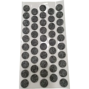 Emirhan Nalbur 48 Adet Yapışkanlı Sandalye, Masa, Koltuk Altı Parke Koruma Keçesi, Oval, 20 mm