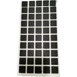 Emirhan Nalbur 50 Adet Yapışkanlı Sandalye, Masa, Koltuk Altı Parke Koruma Keçesi, Kare , 20 mm