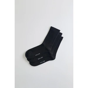 3'lü Paket Pamuklu Spor Çorap Siyah/siyah/siyah