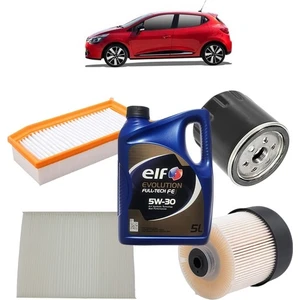 Renault Clio 4 4Plus Filtre Bakım Seti 1.5 Dci Evolution Yağlı 2012-Sonrası KİT1067D