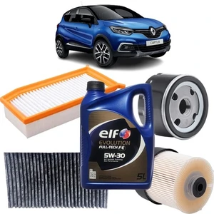 Renault Captur 4plus Karbon Filtre Bakım Seti 1.5 Dci E.l.f Yağlı 2013-2019 KİT2054H